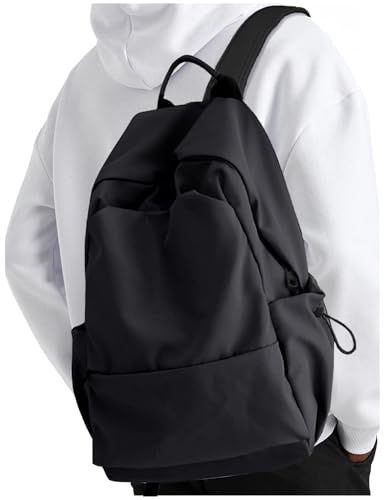 YGR Laptop Backpack for Women and Men, Waterproof Lightweight Travel Daily Rucksack Casual 15.6 inches Computer Bags for College, Black