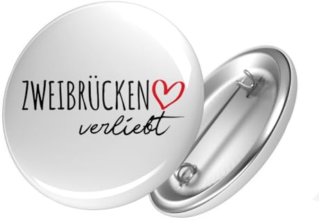 Huuraa Button Zweibrücken verliebt Geschenk