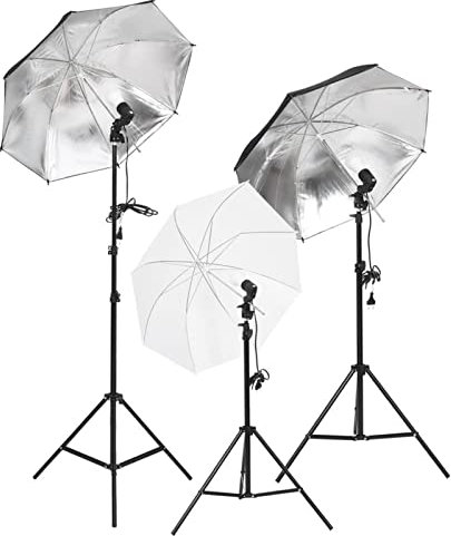 LAPOOH Fotostudio-Set mit Beleuchtung, Hintergrund und Reflektor, Fotostudio Set, Foto Hintergrundsystem, Fotohintergrund, Hintergrund Ständer, Fotohintergrund Set, Fotohintergrund Ständer,