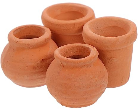 BESPORTBLE 4 Piezas Mini Macetas de Cerámica Ligeras Macetas de Vivero para Plantas y Flores de Drenaje para Maceteros de Exterior