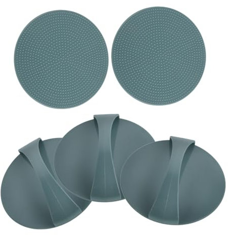 VILLCASE 5pcs Printmaking Baren Set 10cm Diameter Engraving Sheets and Carving Boards for Beginners DIY Block Printing Art Craft Press Tool Kit
