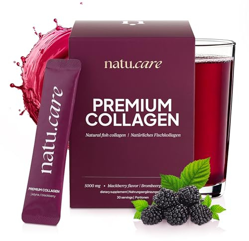 natu.care Poudre de collagène de qualité supérieure - Poudre de collagène - Poudre de collagène - Protéines vitales peptides de collagène - 100 % naturelle - Poudre de colade pour les articulations,