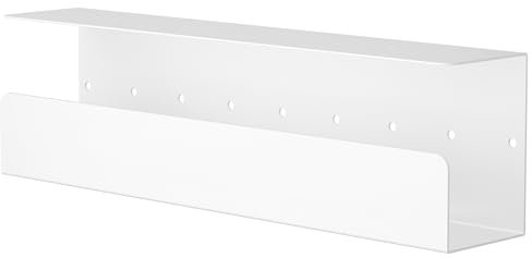 Bracwiser Under Desk Cable Management Tray, 419mm Sturdy Metal Power Strip Holder, Standing Desk Cable Tray Organizer for Cords, Wire, S7W