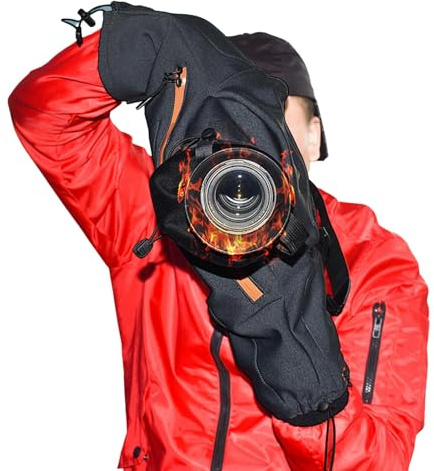 Cubierta de invierno para cámara, protección contra frío para la cámara | Cubierta de revestimiento caliente para la cámara calefactora - Objetivos de cámaras eléctricas, bolsa caliente, manga de ca