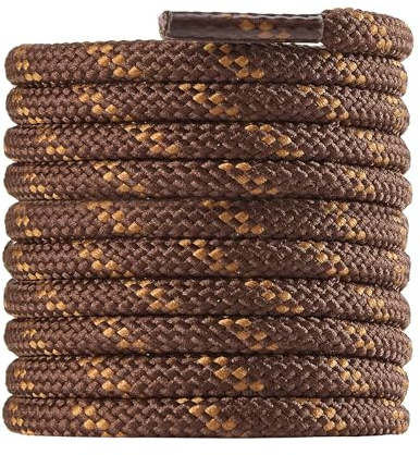 CCSOFITIME Cordones Redondos para Botas,Resistente Cordones para Botas de Militares y Montaña y Trekking y Zapatillas de Deporte,4mm Cordoneras de Niños Adultos Hombre Mujer Resistente y Duraderos