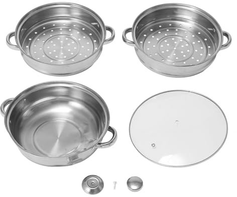 Dsacxixai Steam Cooker, Multifunctional Large Capacity Thickened Stainless steam steam Cooker for Beginners and Professionals
