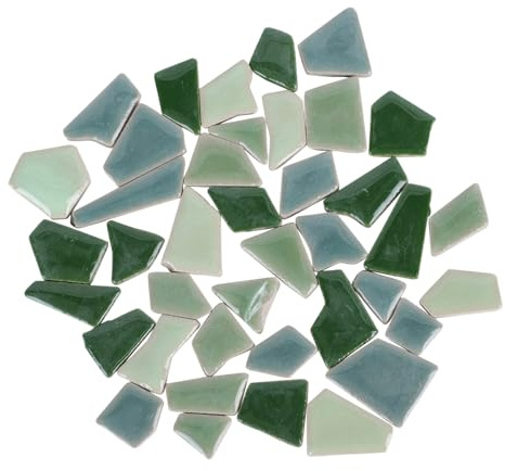 SOLUSTRE 500g Diy Keramik Mosaiksteine Mit Unregelmäßiger Form Glasierte Bunte Fliesen Für Handwerkskunst Kreative Wand Gartendekoration Robust Und Vielseitig Einsetzbar