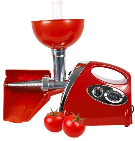 Crisalide® Passapomodoro Elettrico 600W Professionale in Alluminio Alimentare – Produzione 70 kg/h – Filtro in Acciaio Inox e Motore Robusto (230V/50Hz)