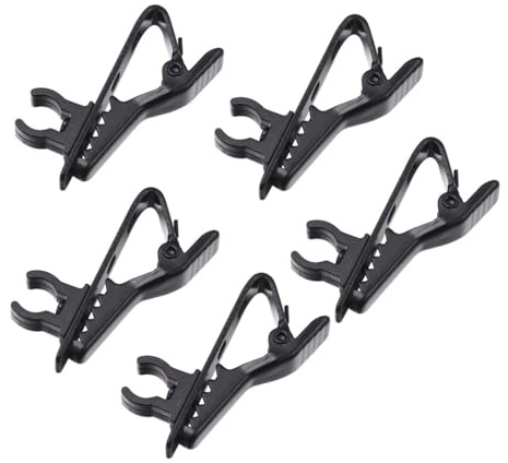 GOOHOCHY 10 Stück Teiliges Mikrofon Ansteckclip Universeller Mini Lavalier Krawattenclip aus Robustem Kompakt und Einfach zu Befestigen für Voice chat Videokonferenzen Vorträge und