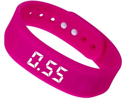 Bracelet Alarme Rappel Silicone Étanche | Réveil pour Dormeurs Profonds Pour Femmes Hommes Seniors Adolescents Étudiants Dortoir Chambre Bibliothèque
