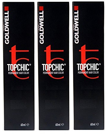 Goldwell Topchic 3N dunkelbraun 3 x 60 ml Haarfarbe Permanent Hair Color GW