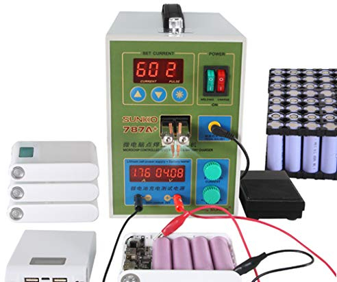 Hanchen Puls Punktschweißgerät 1.5KW Batterie Schweißgerät 2 in 1 zum Schweißen Ladetest 18650 Lithium Batterie Pack Battery Spot Welder 220V