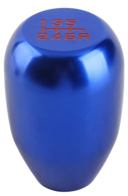 KIMISS Car Universal Modification Schaltknauf Schalthebel Gangschaltung 6 Gang(Blau)