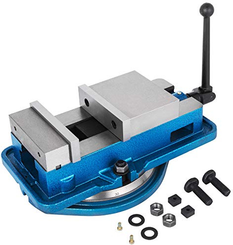 VEVOR Étau de précision pour fraiseuse Accu Lock Base pivotante Étau de serrage à 360 degrés pour fraiseuse perceuse, finition de pièces de précision (7,6 cm)