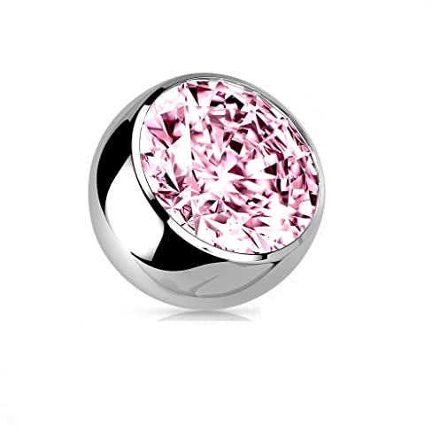 Paula & Fritz® Piercing Ersatz-Kugel Titan-IUM Grade 23 Innengewinde 1,2-mm 1,6-mm Stärke Kombinierbar Mehrfarbig Zirkonia Barbell Labret Surface