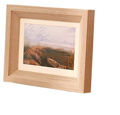 luckxuan Fotorahmen/Bilderrahmen Retro Stereo Holz Fotorahmen 5/6/7/8/10 Zoll Hangpendel Dual Zweck Fotorahmen Wohnzimmerstudium Dekorieren Ornament Leerrahmen (Color : E, Size : 5 Inch)