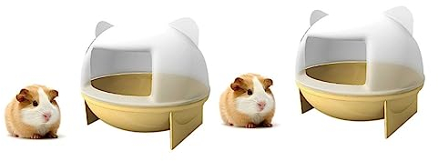 Cabilock 2 Stück Luxuriöse Rejas Für Tiere Badezimmer Katzenohrform Für Chinchilla Ratte Rennmaus Zwerghamster Komfortable Umgebung