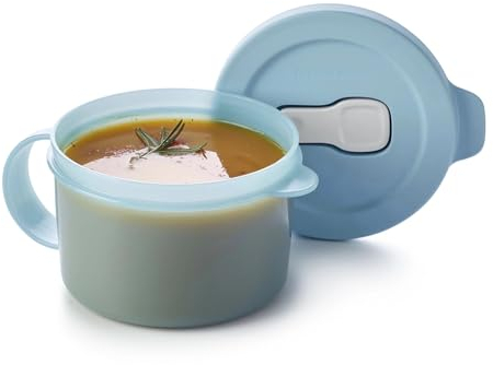Tupperware Essentials Store, Serve & Go Tasse à soupe 520 ml – Portable et facile à transporter – Conservez, réchauffez et servez des soupes ou des boissons chaudes – Une excellente idée cadeau –