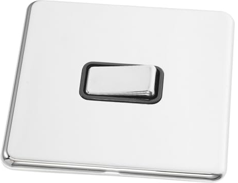 DOITOOL Interruptor De Pared Estilo Minimalista Botón De Metal Diseño Sin Tornillos