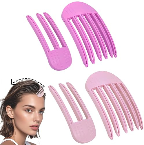 4 clips de volumen para cabello, pinzas para cabello sin rastro, horquillas
