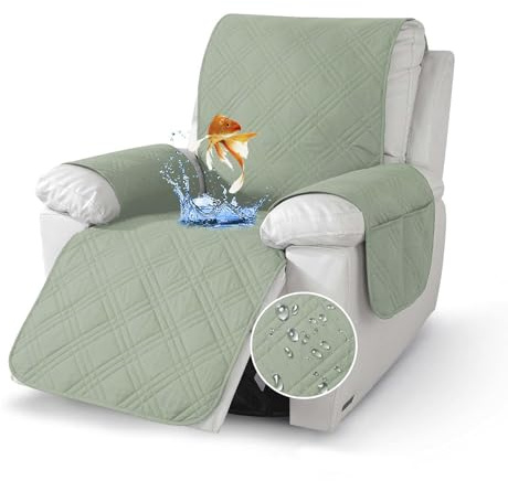 Generisch Sesselschoner, Sesselbezug Mit Taschen, Sesselschoner Für Fernsehsessel, 1 Sitzer Sessel Überzug Für Relaxsessel, Passt Für Sofa, Relaxsessel Und Ledermöbel (Mehrere Farben)-7@