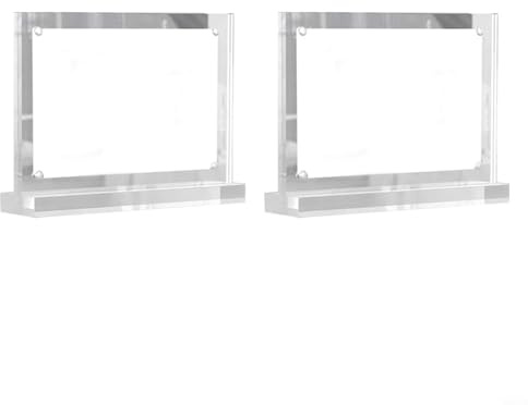 Transparentes Acrylrahmen-Set, 4-teilig, mit Magneteigenschaften für einfache Verwendung (B)
