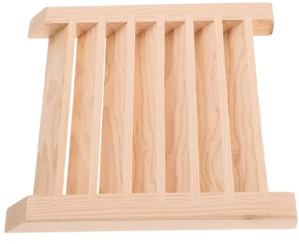 Sosoport Grille de Ventilation en Bois pour Sauna Accessoire Vapeur Sauna Panneau Carré en Sapin Contrôle D’humidité et Circulation D’air Améliorée Ventilation Naturelle et Discrète