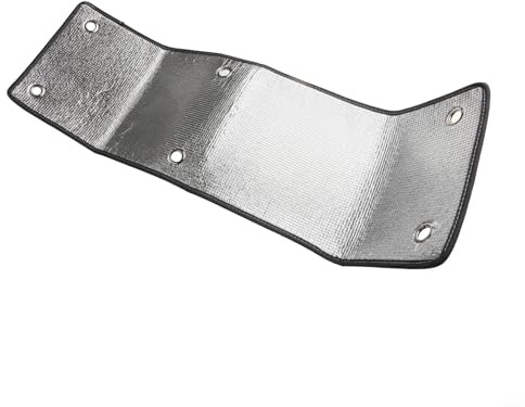 Bebykilemi Película aislante de aluminio de doble capa, película de control térmico de 6 mm de grosor para protección solar, aislamiento térmico y privacidad, plata, 30 x 100 (dobladillo de 30 x 100