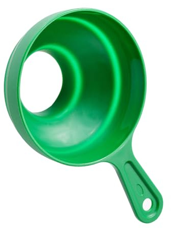 TOPINCN Embudo Plegable de Silicona Verde Embudo de Silicona de Boca Ancha Duradero para un Vertido Suave y una Transferencia Rápida de Cocina de Apto para Lavavajillas
