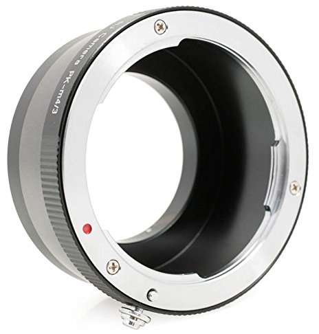 Quenox Objektiv-Adapter für Pentax-K-Objektiv an Micro-Four-Thirds-Kamera - z.B. für MFT-Kameras von Olympus, Panasonic oder BlackMagic