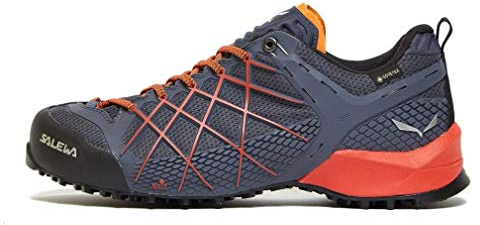 Salewa MS Wildfire Gore-TEX trekking- och vandringsskor, Ombre Blue/Fluo Orange, 45 EU