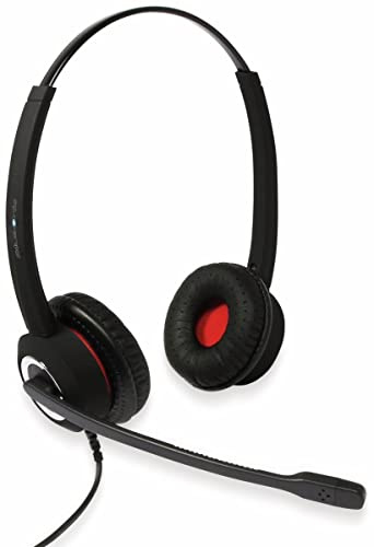 Plusonic 6337-10.2P_BBB Softphone-Headset USB Stereo, schnurgebunden On Ear Schwarz