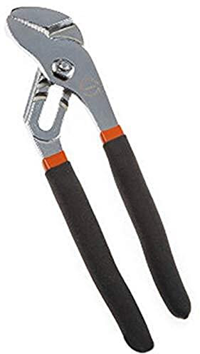 Auoeer Pipe Wrench - High Carbon Steel Water Pump Pliers Straight Jaw Joint Plier Pipe Wrench (8 Inch)