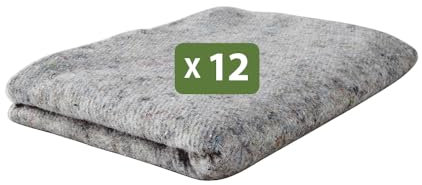 Pack and Move - Lot 12 couvertures de Protection Meubles - 1,5 x 2 M - Travaux, déménagement, Peinture - Anti-poussière