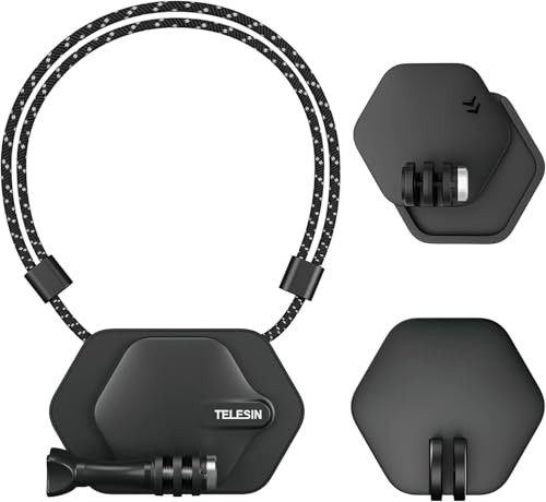 TELESIN Magnetische Hals-Brusthalterung für GoPro/DJI/Insta360, Schnellverschluss