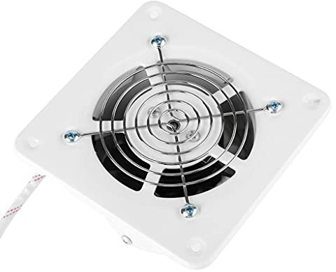 CAZARU Extractor de Aire de Alta Velocidad de 4 Pulgadas y 20w para Inodoro, Cocina, baño, Ventana Colgante de Pared, Extractor de Vidrio pequeño, Ventiladores de Escape