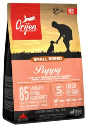 Orijen Small Breed Puppy | 1,8 kg | Trockenfutter für Welpen kleiner Rassen | Frische und hochwertige Zutaten | Frei von Getreide, Gluten und künstlichen Konservierungsstoffen
