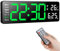 Koolertron Digitale Wanduhr 13 Zoll LED Wanduhr Groß Display Digital Uhr mit Countdown, Einstellbarer Helligkeit Wanduhr Digital mit Uhrzeit/Datum/Temperatur für Wohnzimmer Küche Büro Gym