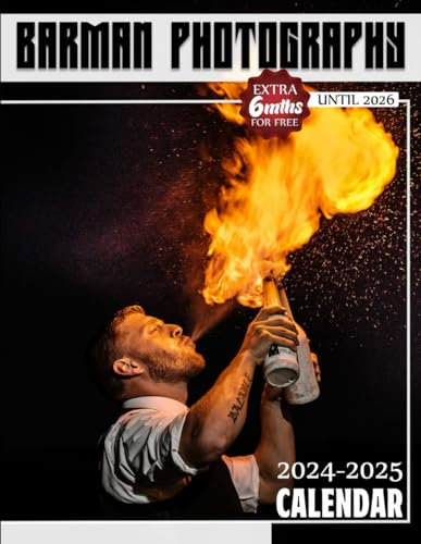 Barman Photography Calendar 2024 - 2025: Barman Photography Calendar, Jan 2024 to Jun 2026, 30 Months, 17 x 11 Opened, Thick & Sturdy Paper, Great Gift For Organizing & Planning, Major US Holidays