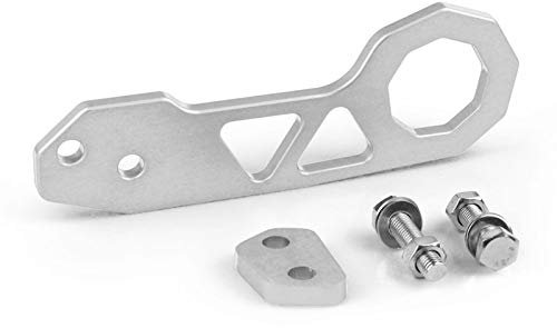 Abschlepphakenschraube Rennsport Heckklaken Aluminium Heckhackhaken (Color : Silver)
