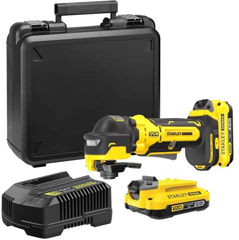 Stanley SFMCE510D2K FATMAX® V20 Multi Tool Brushless 18V 2.0Ah in valigetta