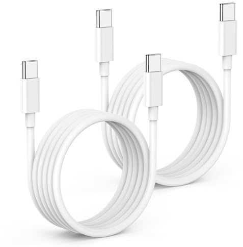 Cable USB C vers USBC 2M pour iPhone 17/16/15/Pro Max/Plus, 2Pack 60W Câble USB C Charge Rapide pour Apple iPad Pro/Air/MacBook Galaxy Samsung