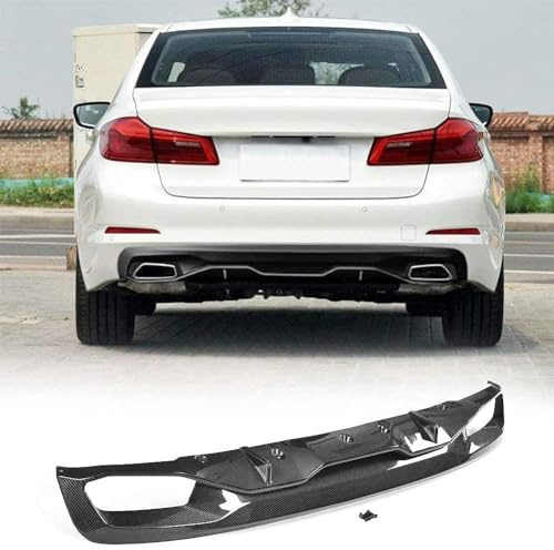 THOMIX Auto Heckstoßstange Diffusor für BMW 5 Series G30 Standard Sedan 4Door 530I 540I 2017-2018,Spoilerlippe Heckdiffusor,Auto Heckspoiler Heckstoßstange Lippe Hecklippe des Fahrzeugs Auto Zubehör