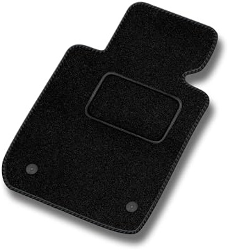 SMK Velours Standard Fahrermatte 1-teilig passend für Renault Kangoo II 2007-2021 - Standard, Gewebt, Schwarz Fahrerseite - Erleben Sie neuen Fahrkomfort mit einem Velours- Fahrermatte passend für I