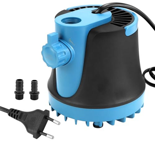 QWORK® Pompa Sommergibile 35 W, 2000 L/H, Altezza di Sollevamento 2,5M, Mini Pompa Acqua per Acquario, Stagno, Fontana da Giardino