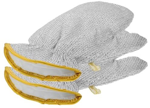 HAWILLOSCH 2pcs Kitchen Dish-washing Gloves Anti-scald Waterproof Long Cuff Household Protective Gloves for Cleaning and Laundry Non-slip Silicone Grip Random Color
