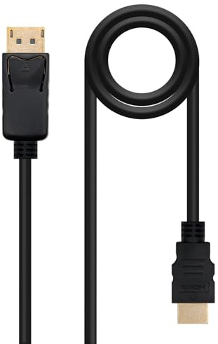 PRENDELUZ CABLE CONVERSOR DP A HDMI 10 M, DP/M-HDMI/M, NEGRO - Ideal para conectar dispositivos de video en alta definición y disfrutar de contenido multimedia.