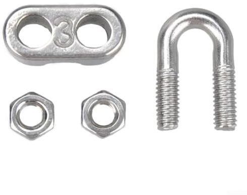 Fermacavi in acciaio inox 304, set da 20 pezzi, per attrezzature fitness e esigenze di sollevamento (5 mm)