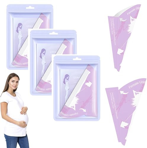30 urinelas desechables para mujeres, urinela para mujeres, urinario de viaje para mujeres de pie, orinal de papel femenino, ayuda para orinar para mujeres, ayuda portátil para orinar para mujeres