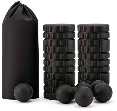 SUNNYNEST Foam Roller Set 3 in 1 High Density EPP Massage Roller